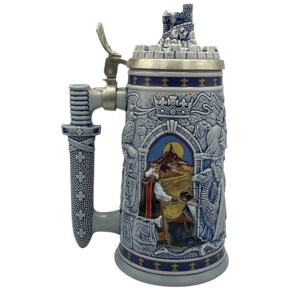 Avon Knights Of The Realm Collectible Stein With Lid & Sword Handle - Picture 4 of 10